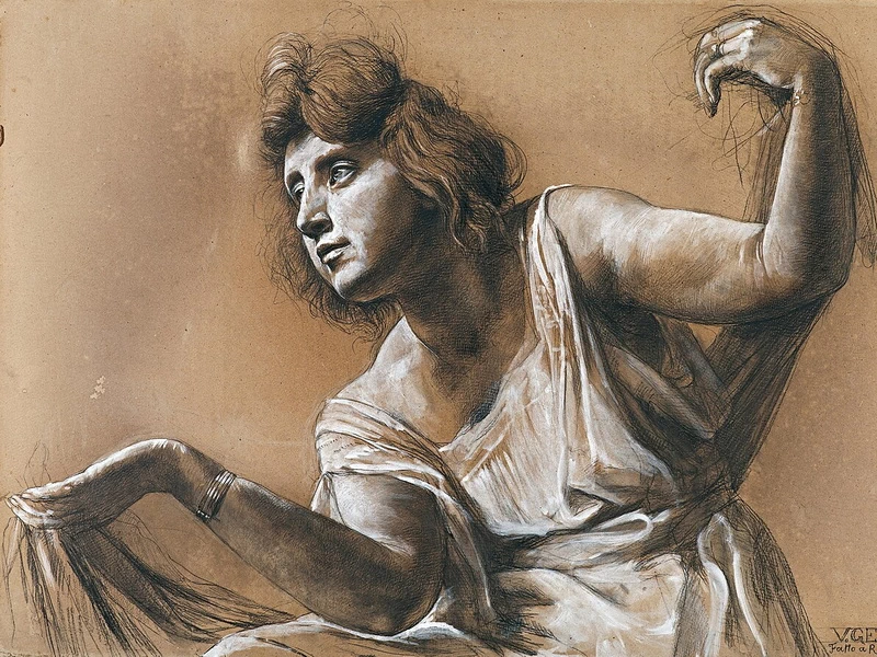 1852-Vincenzo Gemito - Ritratto della Marchesa Giulia Albani (1920)